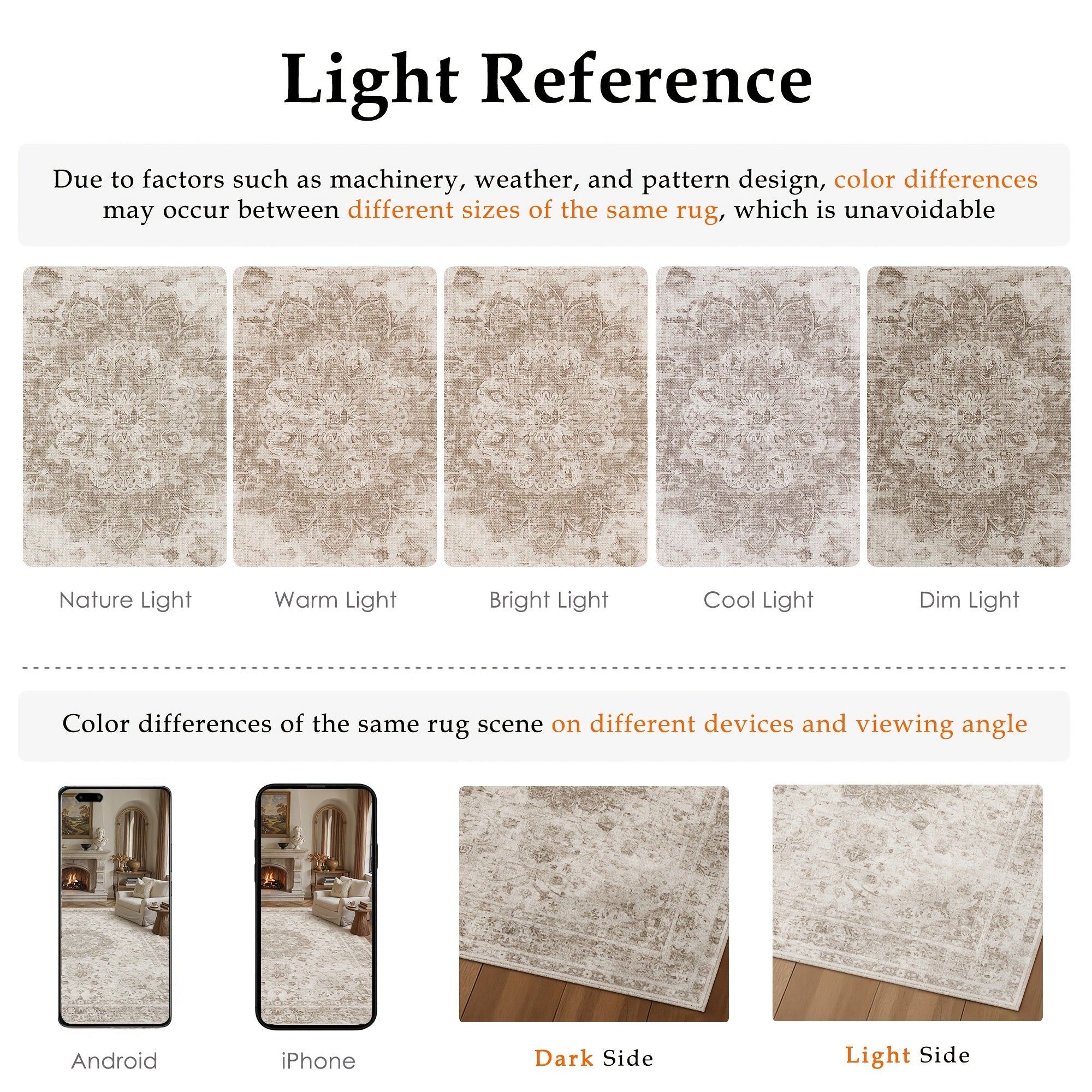 Soft Faux Cashmere Persian Pattern Rug | Non-slip, Machine Washable, Soft And Non-shedding, High-quality, Available In Multiple Sizes, Home Decor | Area Rugs\u002Fcarpet\u002Fmat