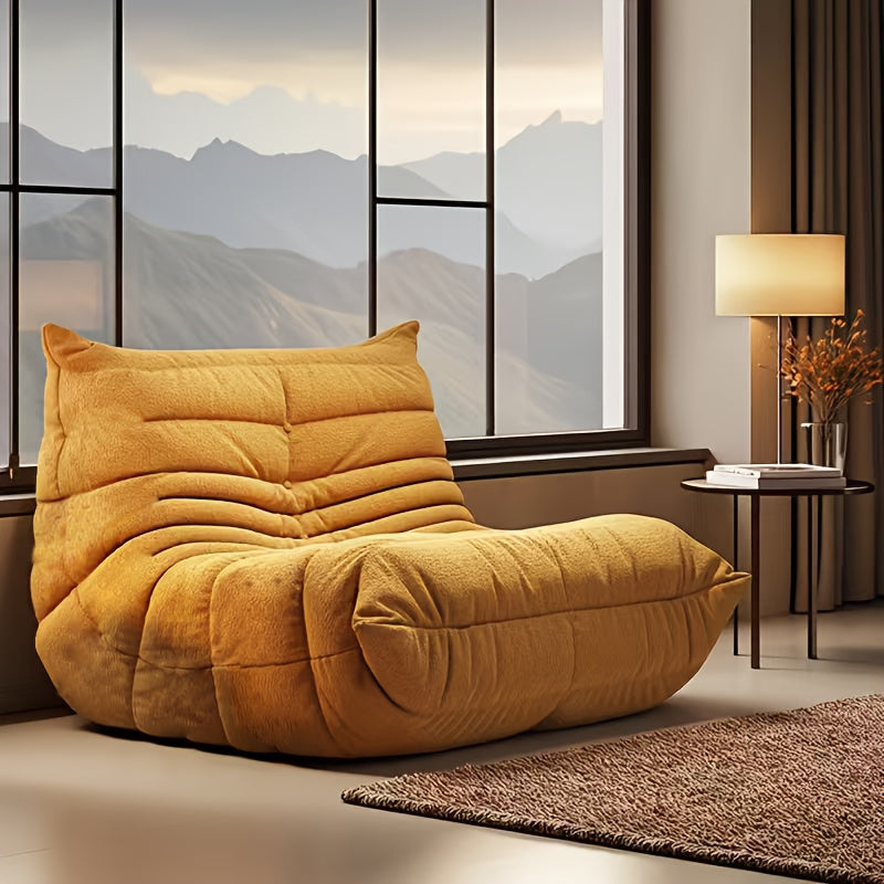 Bean Bag Chair, Family Corner Chair, Sofa, Fireplace Chair, Lazy Sofa, Compressed Sponge Sofa, Floor Single Leisure Chair, Sofa Bed, Suitable For Various Occasions In Hall, Office, Bedroom, Apartment