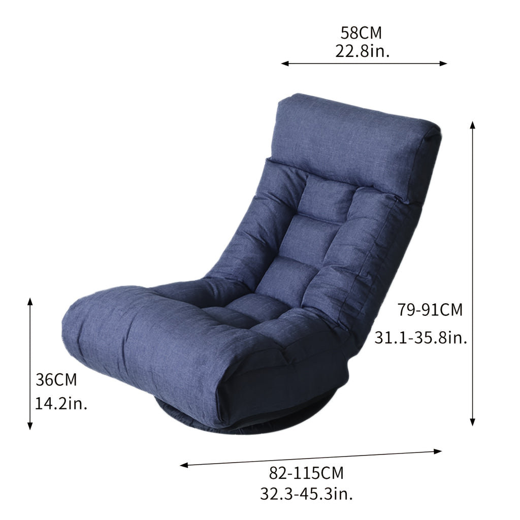 Multifunctional Lounge Chair for Lazy Relaxation, with Multi-position Head And Lumbar Adjustments to Help Find The Most Comfortable Angle, Ergonomic Design, 360-degree Rotation, Suitable for Living Rooms, Studies, Apartments, Etc