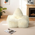 Sloth-Shaped Bean Bag Chair with Ottoman, Ultra Soft Dutch Velvet Lazy Sofa for Adults, Washable Cover And 72H Rebound, Cozy Seating for Living Room, Bedroom And Outdoor, Brown
