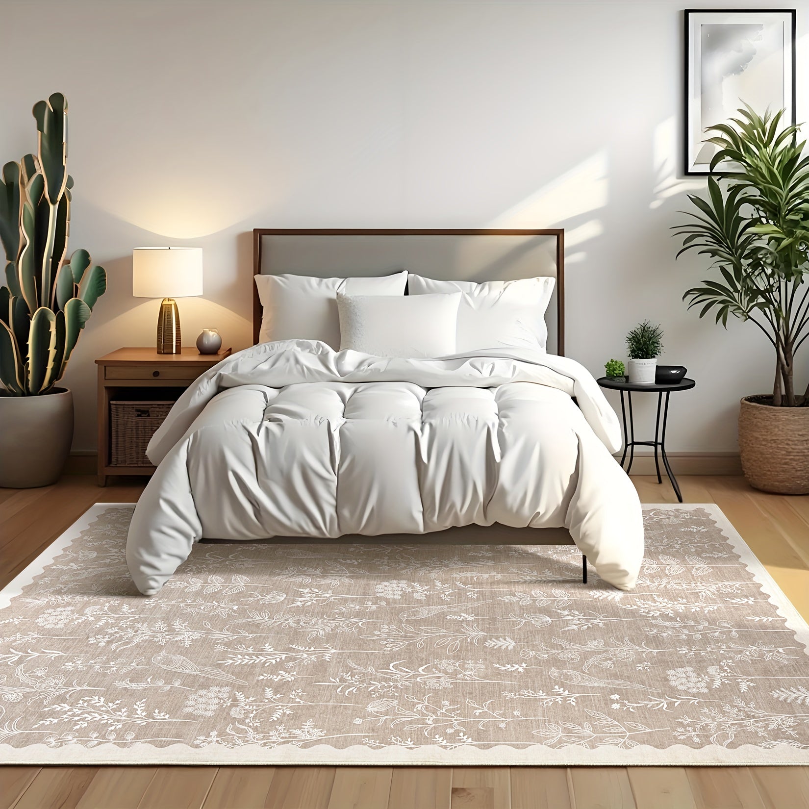 1pc Extra Large Floor Mat - Extra Long Runner Mat (Up to 1.8m) - Beige\u002FGray\u002FWhite\u002FBlack\u002F Brown\u002F Green\u002FBlue\u002FRed\u002F - Machine Washable Low-Pile Mat with Non-Slip Rubber Backing - Soft Floor Mat for Living Room,...