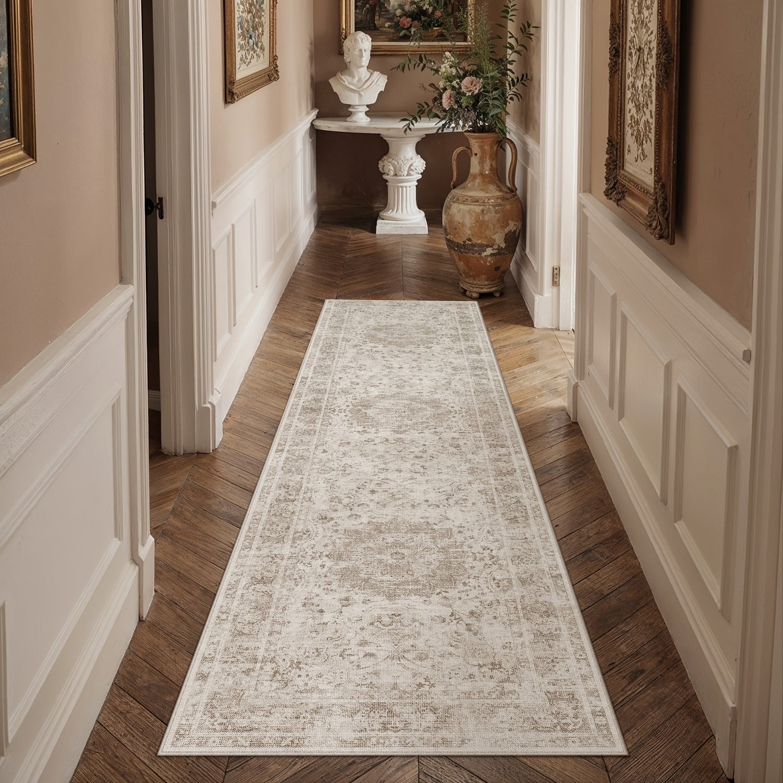 Soft Faux Cashmere Persian Pattern Rug | Non-slip, Machine Washable, Soft And Non-shedding, High-quality, Available In Multiple Sizes, Home Decor | Area Rugs\u002Fcarpet\u002Fmat