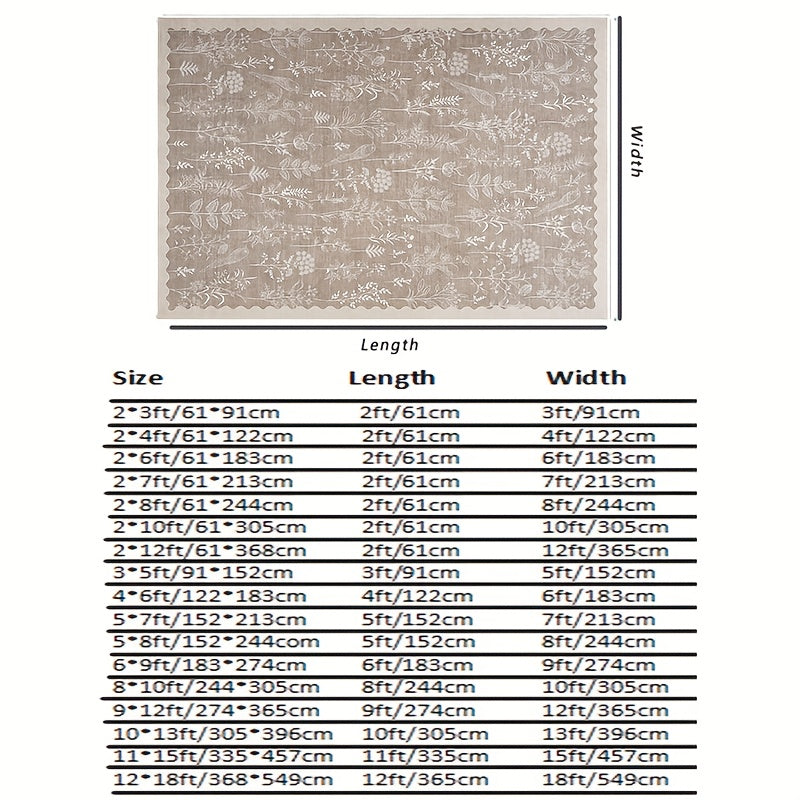 1pc Extra Large Floor Mat - Extra Long Runner Mat (Up to 1.8m) - Beige\u002FGray\u002FWhite\u002FBlack\u002F Brown\u002F Green\u002FBlue\u002FRed\u002F - Machine Washable Low-Pile Mat with Non-Slip Rubber Backing - Soft Floor Mat for Living Room,...