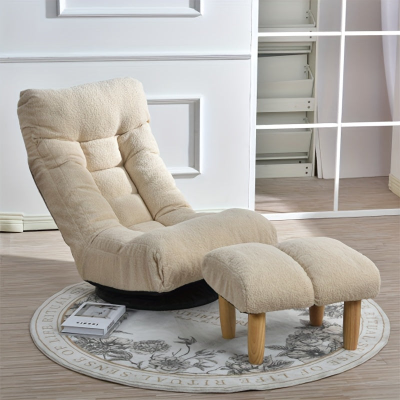 Multifunctional Lounge Chair for Lazy Relaxation, with Multi-position Head And Lumbar Adjustments to Help Find The Most Comfortable Angle, Ergonomic Design, 360-degree Rotation, Suitable for Living Rooms, Studies, Apartments, Etc