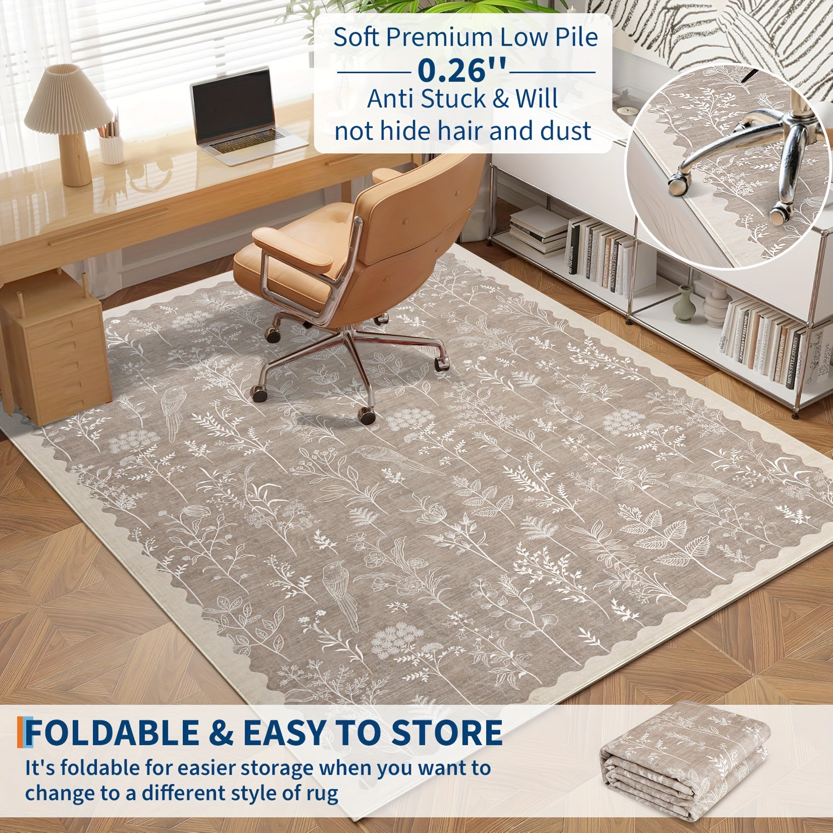 1pc Extra Large Floor Mat - Extra Long Runner Mat (Up to 1.8m) - Beige\u002FGray\u002FWhite\u002FBlack\u002F Brown\u002F Green\u002FBlue\u002FRed\u002F - Machine Washable Low-Pile Mat with Non-Slip Rubber Backing - Soft Floor Mat for Living Room,...