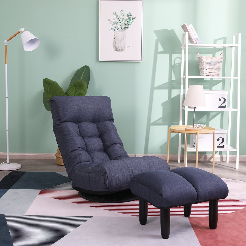 Multifunctional Lounge Chair for Lazy Relaxation, with Multi-position Head And Lumbar Adjustments to Help Find The Most Comfortable Angle, Ergonomic Design, 360-degree Rotation, Suitable for Living Rooms, Studies, Apartments, Etc