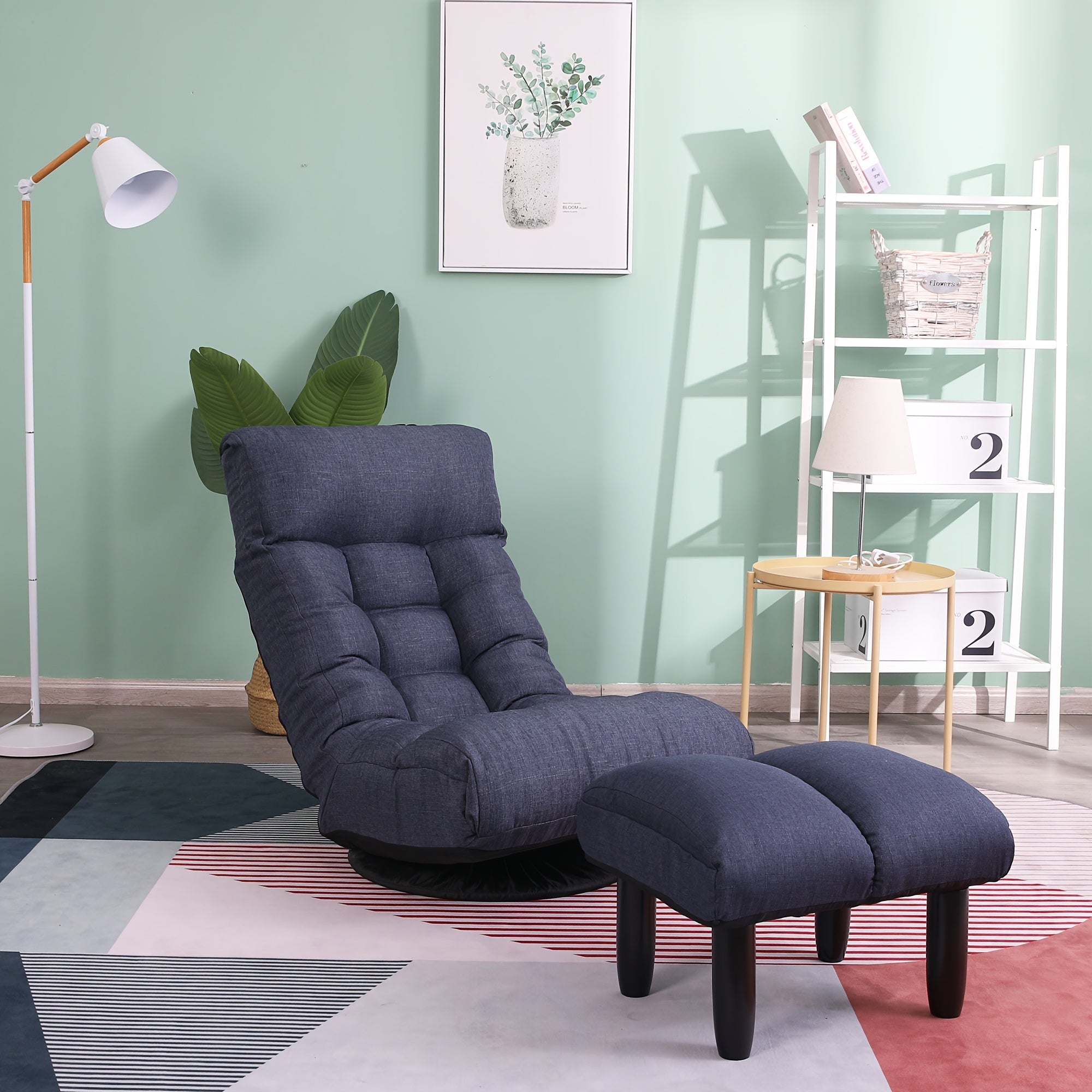 Multifunctional Lounge Chair for Lazy Relaxation, with Multi-position Head And Lumbar Adjustments to Help Find The Most Comfortable Angle, Ergonomic Design, 360-degree Rotation, Suitable for Living Rooms, Studies, Apartments, Etc