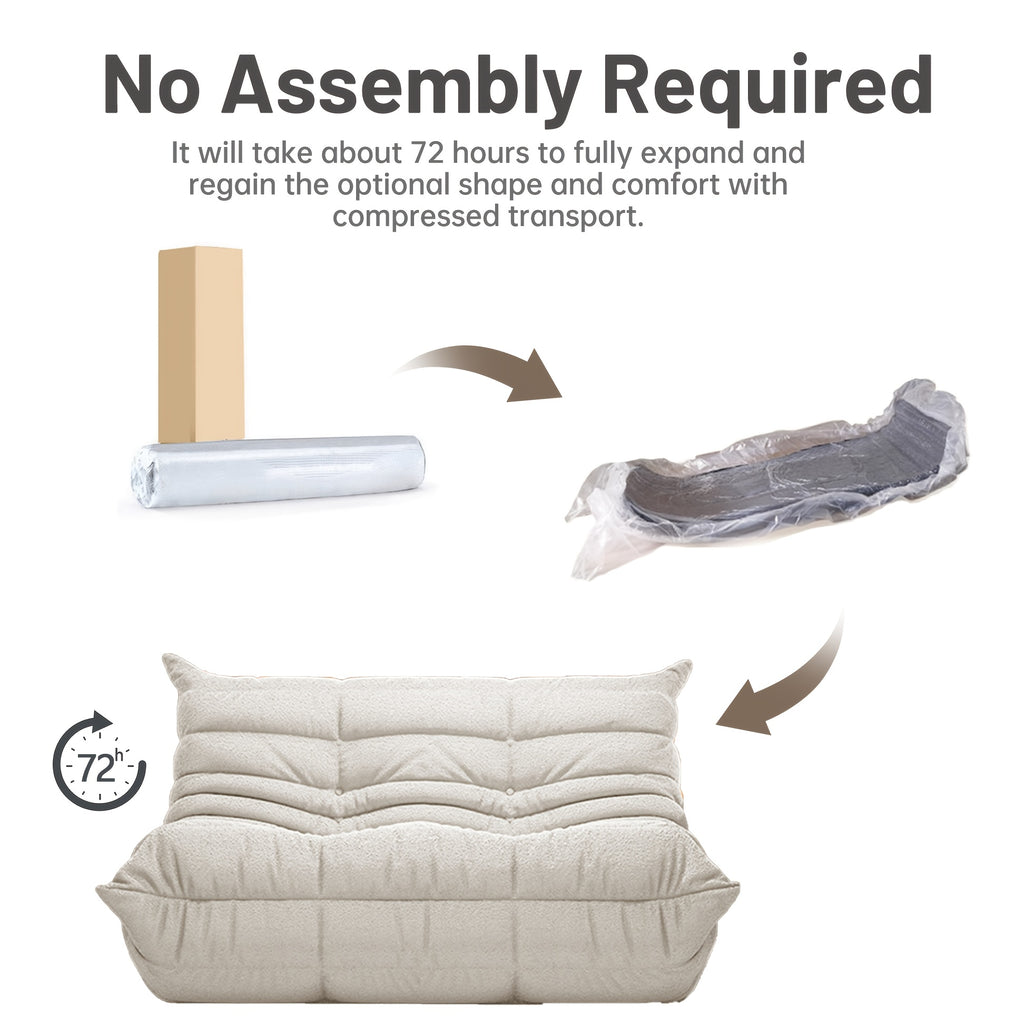 Bean Bag Chair, Family Corner Chair, Sofa, Fireplace Chair, Lazy Sofa, Compressed Sponge Sofa, Floor Single Leisure Chair, Sofa Bed, Suitable For Various Occasions In Hall, Office, Bedroom, Apartment