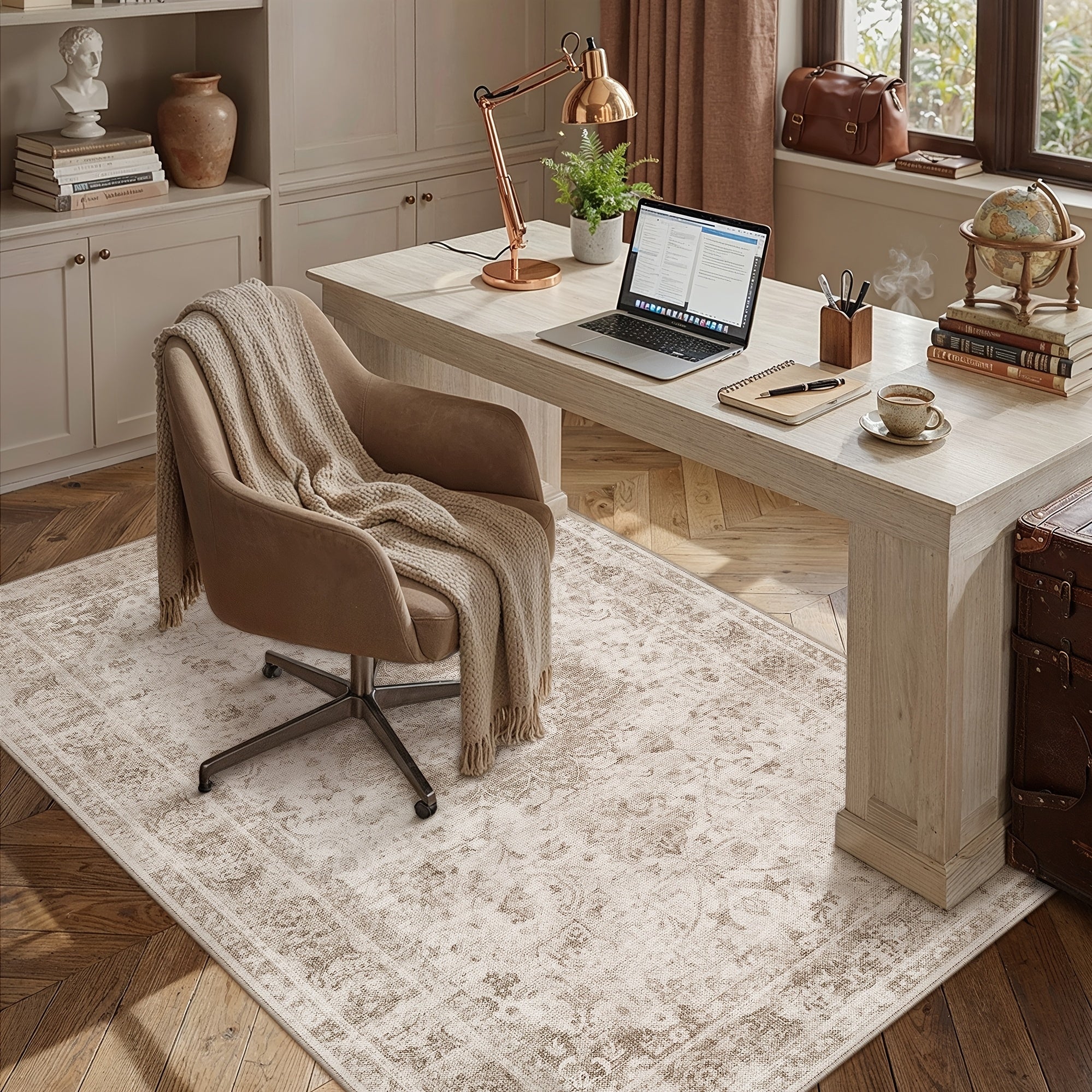 Soft Faux Cashmere Persian Pattern Rug | Non-slip, Machine Washable, Soft And Non-shedding, High-quality, Available In Multiple Sizes, Home Decor | Area Rugs\u002Fcarpet\u002Fmat